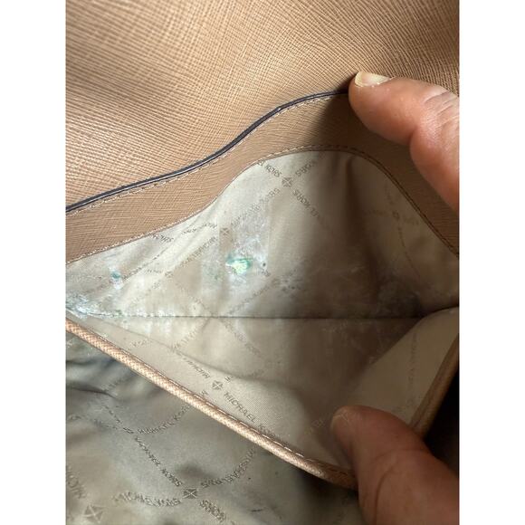 Michael Kors Saffiano Leather Camel Color 3-Way*Crossbody*Excellent Condition - Picture 6 of 13